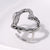 Cute Heart Stainless Steel Electroplating Rings