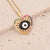 Women Eye Heart Copper Zircon Inlay Pendants