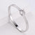 Japanese / Korean Women Diamond Stainless Steel Bangles