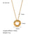 IG Style Tennis / Diamond Line Pleated Irregular Circle Heart Heart Geometric Stainless Steel Electroplating Necklaces