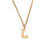 Fashion Letter Number Geometric Text Stainless Steel 18K Gold Plated Necklaces