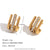 Fashion Irregular Geometric Stainless Steel 18K Gold Plated Stud Earrings