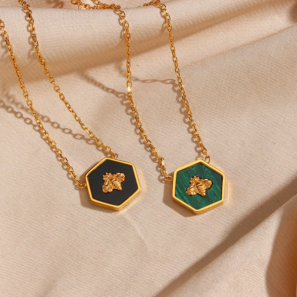 Fashion Geometric Stainless Steel 18K Gold Plated Necklaces