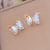 Fashion Butterfly Metal Electroplating Earrings