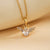 Minimalist Wing Stainless Steel Electroplating Necklaces