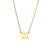 Fashion Number Geometric Stainless Steel 18K Gold Plated Necklaces