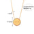 Minimalist Round Geometric Stainless Steel 18K Gold Plated Necklaces