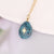 Droplet Natural Stone Electroplating Pendants