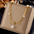 Pearl Titanium Steel Electroplating Necklaces