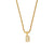 Fashion Letter Geometric Stainless Steel 18K Gold Plated Necklaces