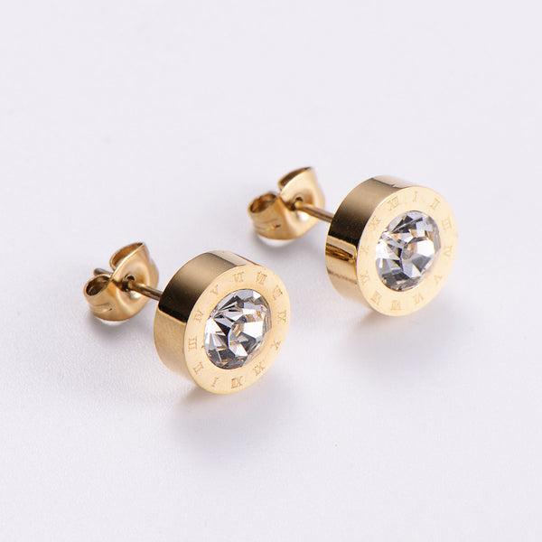 Women Metal Diamond Diamond Drop Earrings