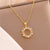 Minimalist Hoop Stainless Steel Electroplating Necklaces