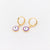 Japanese / Korean IG Style Women Minimalist Natural Metal Mixed Color Eye Droplet Resin Oil Dripping Drop Earrings