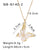 IG Style Butterfly Geometric Stainless Steel Electroplating Necklaces