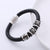 Men Korean Skull Letter Leather String Bracelets