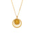 Fashion Round Geometric Stainless Steel 18K Gold Plated Necklaces