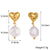 Minimalist Heart Stainless Steel 18K Gold Plated Earrings