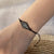 Women Quadrilateral Rhombus Glass Knitting Bracelets