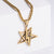 Unisex Metal Retro Vintage Star Stainless Steel Electroplating Pendants