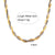 Fashion Stripe Geometric Stainless Steel 18K Gold Plated Necklaces