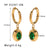 IG Style Circle Heart Tennis / Diamond Line Heart Geometric U-Shape Titanium Steel Electroplating Earrings