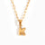 Minimalist Letter Geometric Stainless Steel 18K Gold Plated Necklaces