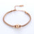 Women Minimalist Mesh Circle Chain Geometric Stainless Steel Electroplating Bracelets