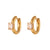 Fashion Circle Geometric Stainless Steel 18K Gold Plated Earrings