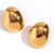 Fashion Round Geometric Stainless Steel 18K Gold Plated Stud Earrings