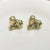 Fashion Heart Copper Electroplating Stud Earrings