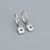 925 Sterling Silver Moderate Luxury Women Octagram Star Silver Earrings