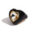 Women Fashion Heart Geometric Stainless Steel 18K Gold Plated Rings