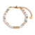 Women Fashion Round Circle Geometric Stainless Steel 18K Gold Plated Bracelets