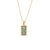 Fashion Quadrilateral Geometric Stainless Steel 18K Gold Plated Necklaces