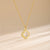 Women Minimalist Flower Stainless Steel Electroplating Necklaces