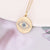 Women Eye Wave Stainless Steel Diamond Inlay Pendants