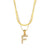 Fashion Stripe Number Text Letter Stainless Steel 18K Gold Plated Necklaces