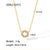 IG Style Stripe Geometric Stainless Steel 18K Gold Plated Necklaces