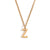 Fashion Letter Number Geometric Text Stainless Steel 18K Gold Plated Necklaces