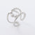 Retro Vintage Women Retro Vintage Geometric Stainless Steel Electroplating Rings