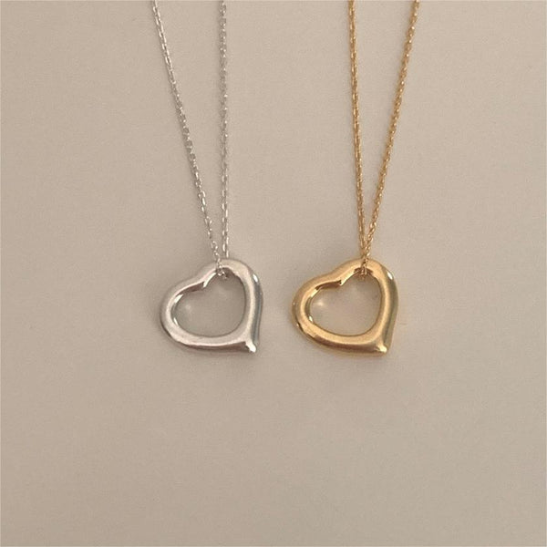 925 Sterling Silver Korean Rainbow Geometric Silver Electroplating Necklaces