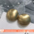 Circle Heart Geometric Metal Electroplating Earrings