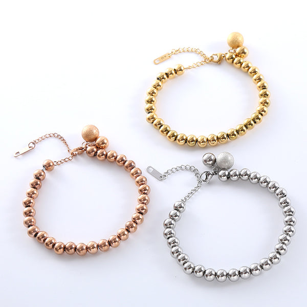 Women Versatile Circle Geometric Stainless Steel Electroplating Bracelets