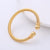 Retro Vintage Stainless Steel Electroplating Bangles