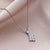 Minimalist Geometric Titanium Steel Diamond Inlay Necklaces