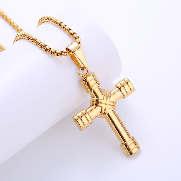 Unisex Ethnic Cross Cross Titanium Steel Electroplating Pendants