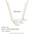 Fashion Circle Square Geometric Stainless Steel 18K Gold Plated Necklaces