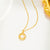 Minimalist Geometric Titanium Steel 18K Gold Plated Necklaces