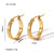 IG Style Tennis / Diamond Line Irregular Asymmetrical Twisted Circle Geometric U-Shape Stainless Steel Electroplating Earrings