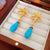 Medieval Flower Droplet Flower Alloy Electroplating Earrings